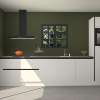 Zijdegrijze greeploze keuken Sofia 27469