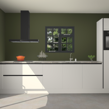Zijdegrijze greeploze keuken Sofia 27475