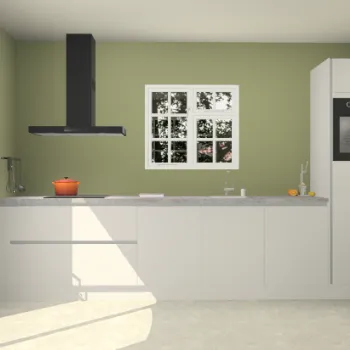 Zijdegrijze greeploze keuken Sofia 27478