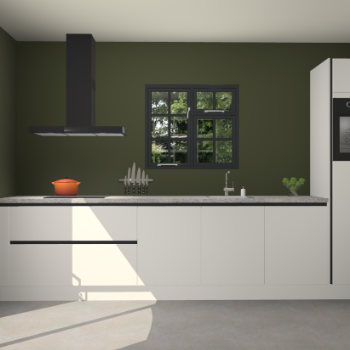 Zijdegrijze greeploze keuken Sofia 27481