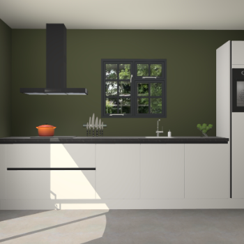Zijdegrijze greeploze keuken Sofia 27487