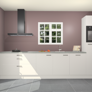 Zijdegrijze hoogglans keuken Sofia 27310