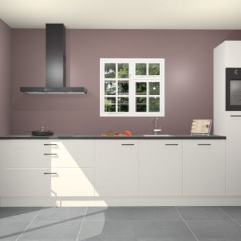 Zijdegrijze hoogglans keuken Sofia 27334