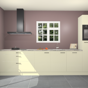 Magnolia hoogglans keuken Sofia 27359