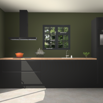 Zwarte greeploze keuken Sofia 27556