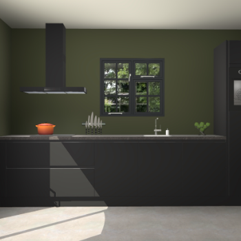 Zwarte greeploze keuken Sofia 27568