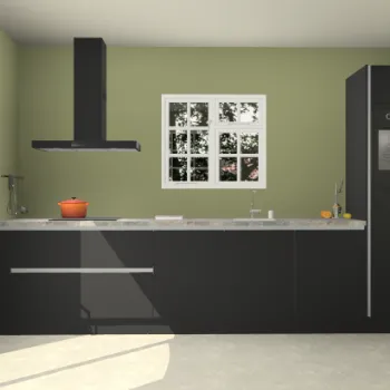 Zwarte greeploze keuken Sofia 27571