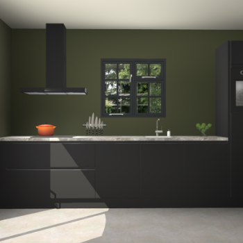 Zwarte greeploze keuken Sofia 27574