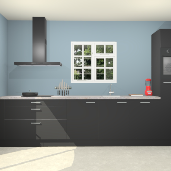 Zwarte keuken Sofia 27576