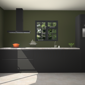 Zwarte greeploze keuken Sofia 27580