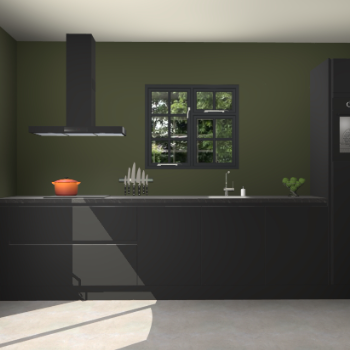 Zwarte greeploze keuken Sofia 27586
