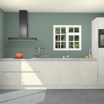 Beton opaal greeploze keuken Sofia 27662