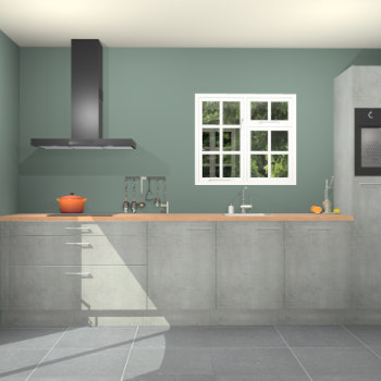 Beton parelgrijze keuken Sofia 27672