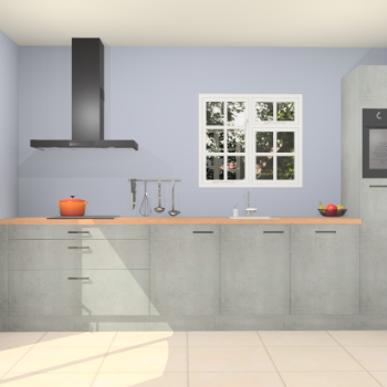 Beton parelgrijze keuken Sofia 27676