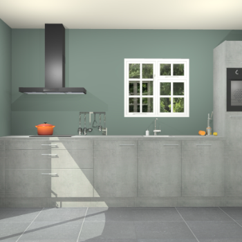 Beton parelgrijze keuken Sofia 27678