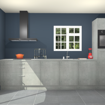Beton parelgrijze keuken Sofia 27679