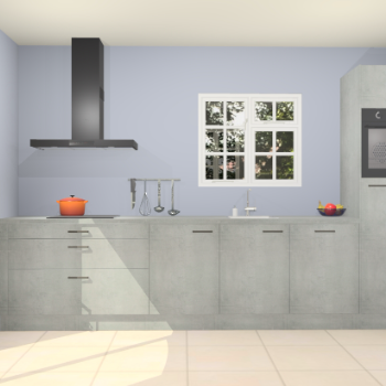 Beton parelgrijze keuken Sofia 27682