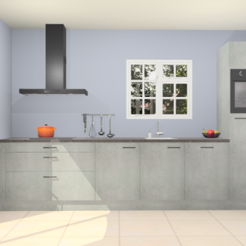 Beton parelgrijze keuken Sofia 27688