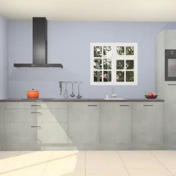 Beton parelgrijze keuken Sofia 27688