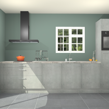 Beton parelgrijze keuken Sofia 27690