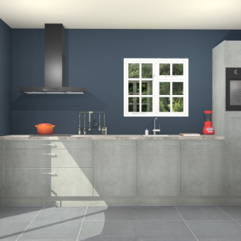 Beton parelgrijze keuken Sofia 27691