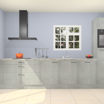 Beton parelgrijze keuken Sofia 27694