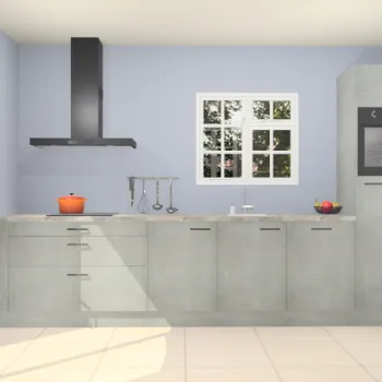 Beton parelgrijze keuken Sofia 27694