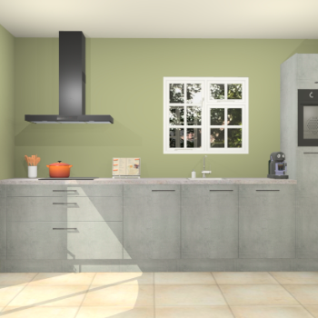 Beton parelgrijze keuken Sofia 27699