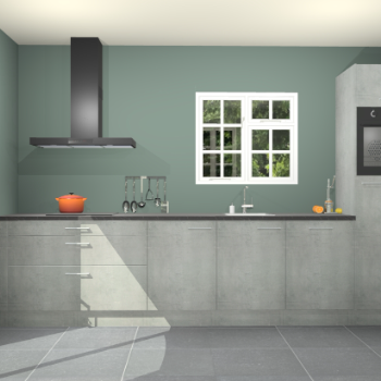 Beton parelgrijze keuken Sofia 27702