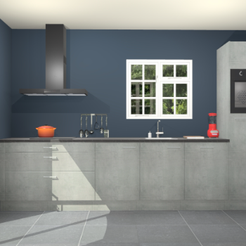 Beton parelgrijze keuken Sofia 27703