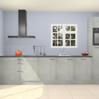 Beton parelgrijze keuken Sofia 27706