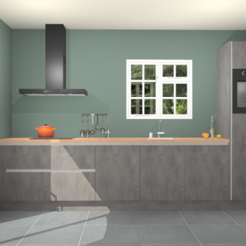 Beton antraciet greeploze keuken Sofia 27711