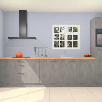 Beton antraciet keuken Sofia 27713