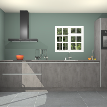 Beton antraciet greeploze keuken Sofia 27723