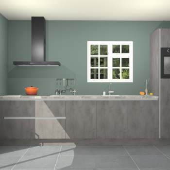Beton antraciet greeploze keuken Sofia 27729