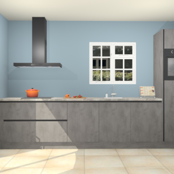 Beton antraciet greeploze keuken Sofia 27732