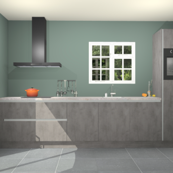 Beton antraciet greeploze keuken Sofia 27735