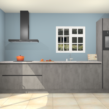Beton antraciet greeploze keuken Sofia 27738