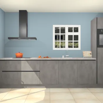 Beton antraciet greeploze keuken Sofia 27738