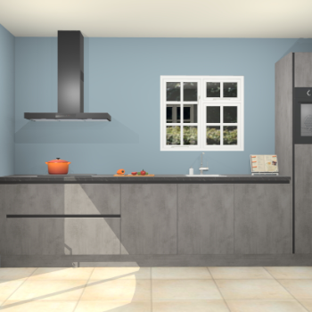 Beton antraciet greeploze keuken Sofia 27744