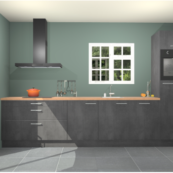 Beton zwarte keuken Sofia 27745