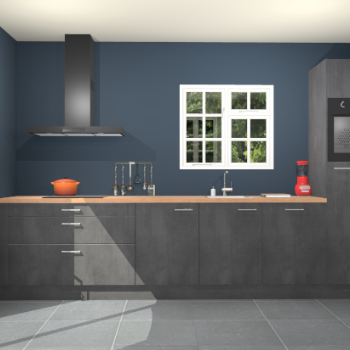 Beton zwarte keuken Sofia 27746
