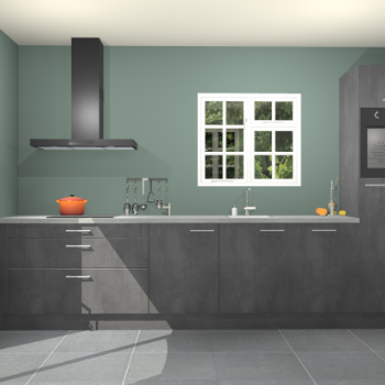 Beton zwarte keuken Sofia 27752