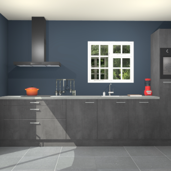 Beton zwarte keuken Sofia 27753