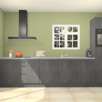 Beton zwarte keuken Sofia 27755