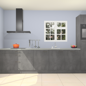 Beton zwarte keuken Sofia 27756