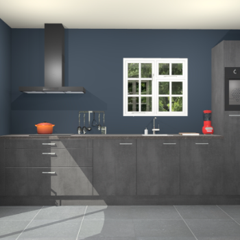 Beton zwarte keuken Sofia 27759