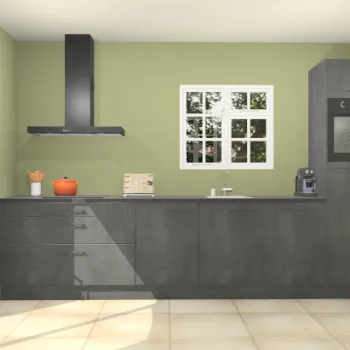 Beton zwarte keuken Sofia 27784