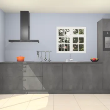 Beton zwarte keuken Sofia 27785