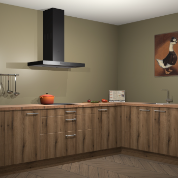 Gouden eiken keuken Canberra 27991